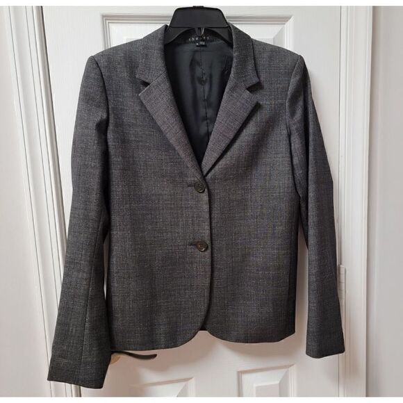 Theory Wool Classic Single Breasted Blazer 10 - Picture 1 of 9